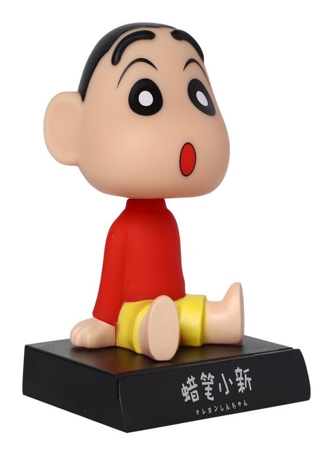 omuda Super Hero Action Figure Limited Edition Bobblehead with Mobile Holder for Car Dashboard, Office Desk & Study Table (Shinchan) - Image 2